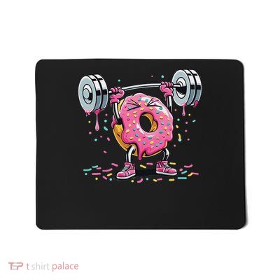 Funny Donut Weightlifting Donut Lover Gifts Mousepad