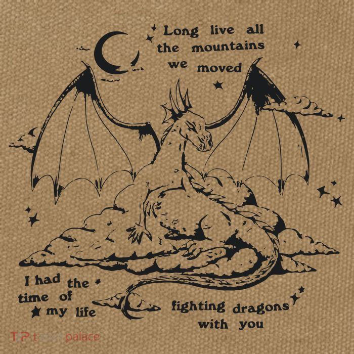 Fighting Dragons With You Speak Now TV Cotton Canvas Backpack