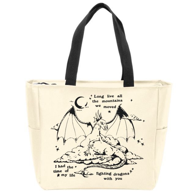 Fighting Dragons With You Speak Now TV Zip Tote Bag