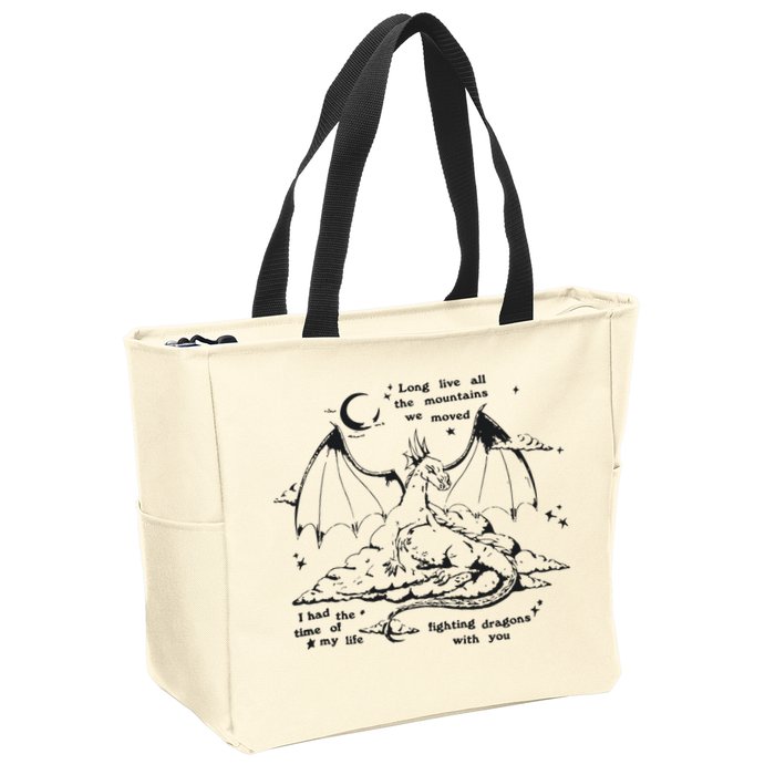 Fighting Dragons With You Speak Now TV Zip Tote Bag