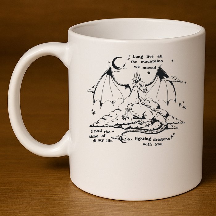 Fighting Dragons With You Speak Now TV 11oz C Handle Ceramic Mug