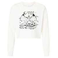 Fighting Dragons With You Speak Now TV Cropped Pullover Crew