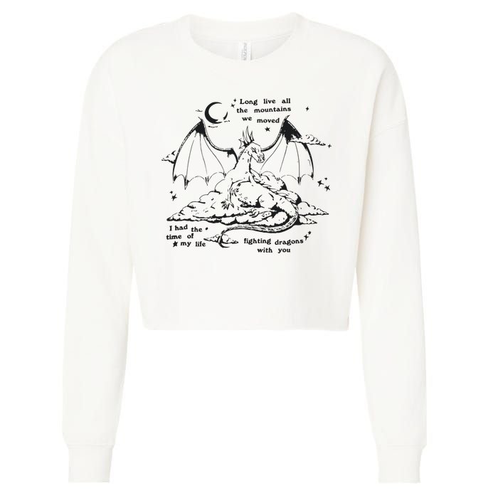 Fighting Dragons With You Speak Now TV Cropped Pullover Crew