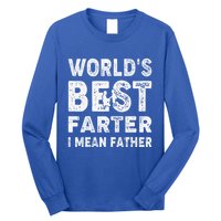 Fathers Day Worlds Best Farter I Mean Father Long Sleeve Shirt