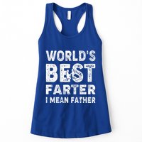 Fathers Day Worlds Best Farter I Mean Father Womens Tank Top