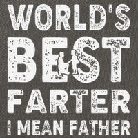 Fathers Day Worlds Best Farter I Mean Father Cotton Canvas Backpack