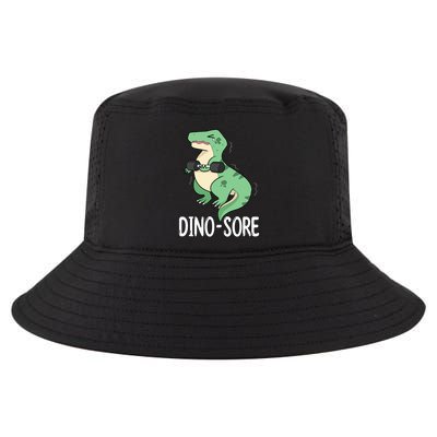 Funny Dinosaur Workout  Dino Sore Cool Comfort Performance Bucket Hat