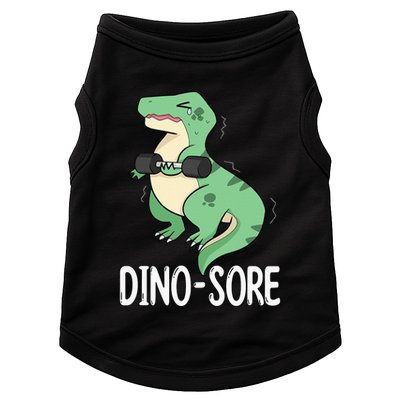 Funny Dinosaur Workout  Dino Sore Doggie Tank