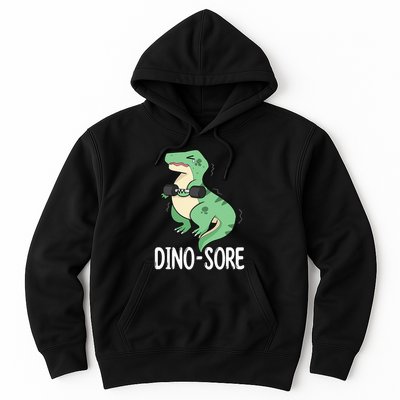Funny Dinosaur Workout  Dino Sore Hoodie