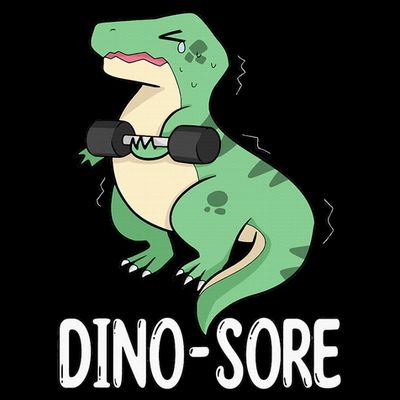 Funny Dinosaur Workout  Dino Sore T-Shirt