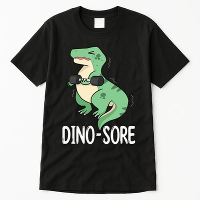 Funny Dinosaur Workout  Dino Sore Tall T-Shirt