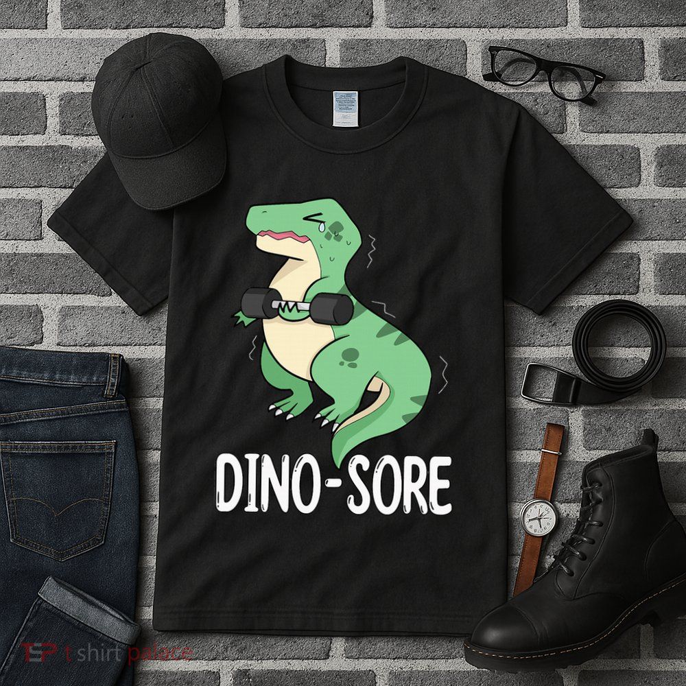 Funny Dinosaur Workout  Dino Sore Tall T-Shirt