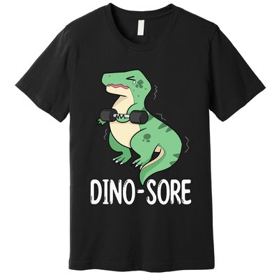 Funny Dinosaur Workout  Dino Sore Premium T-Shirt