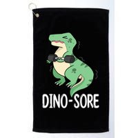 Funny Dinosaur Workout  Dino Sore Golf Towel
