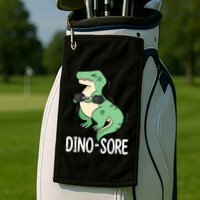 Funny Dinosaur Workout  Dino Sore Golf Towel