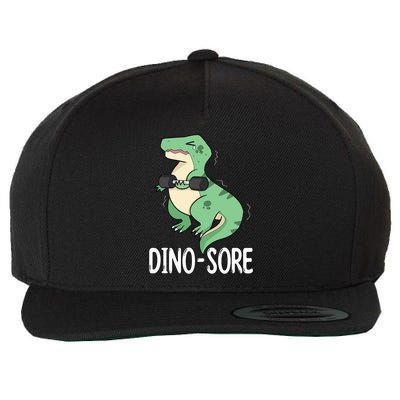 Funny Dinosaur Workout  Dino Sore Wool Snapback Cap