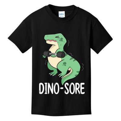 Funny Dinosaur Workout  Dino Sore Kids T-Shirt