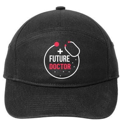 Future Doctor With A Stethoscope Medic Studying Medicine Funny Gift 7-Panel Snapback Hat