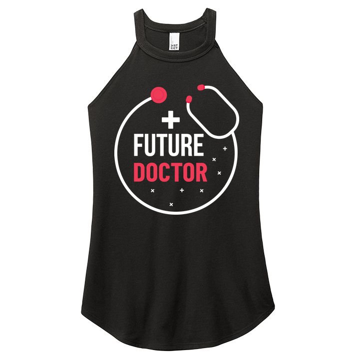 Future Doctor With A Stethoscope Medic Studying Medicine Funny Gift Women's Perfect Tri Rocker Tank