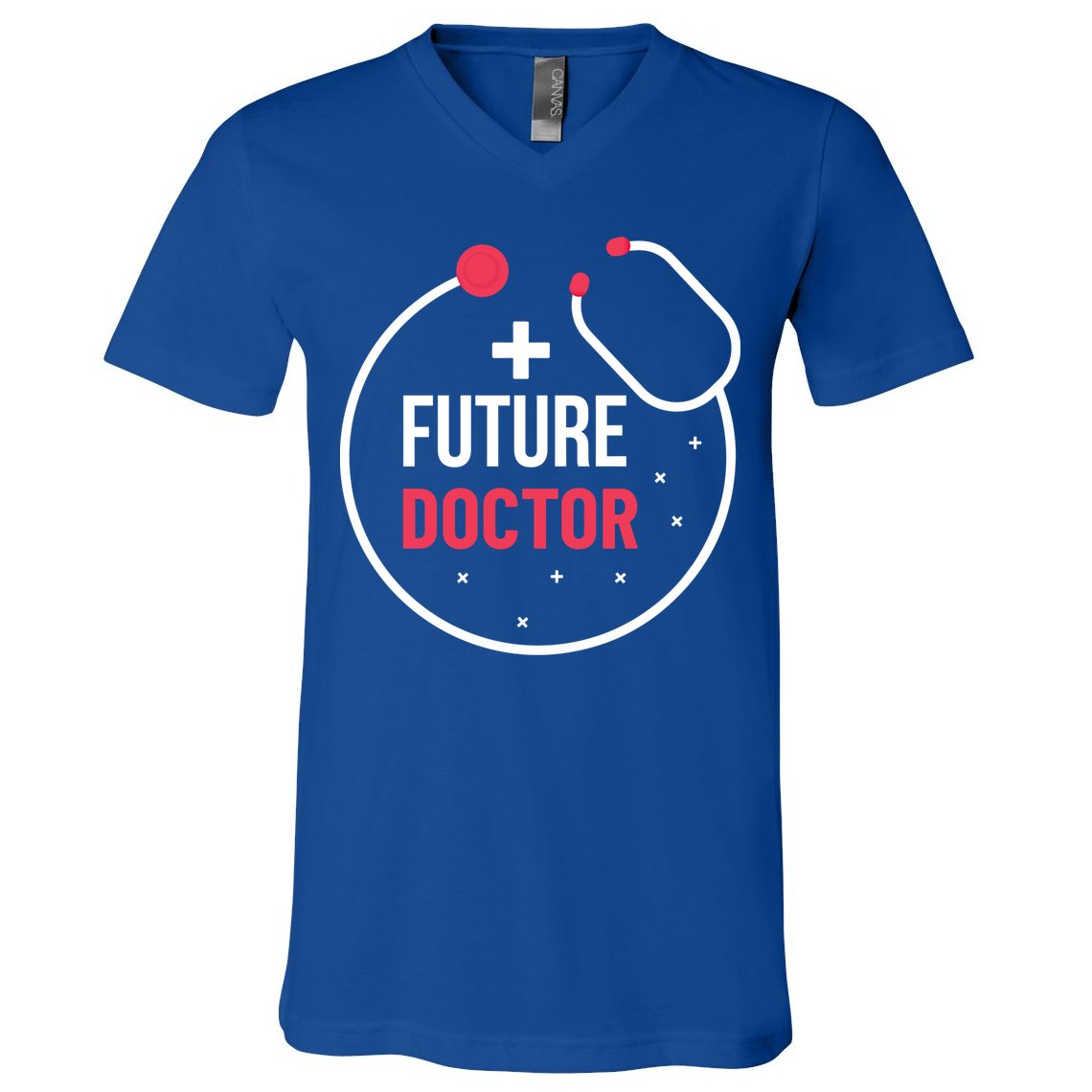 Future Doctor With A Stethoscope Medic Studying Medicine Funny Gift V-Neck T-Shirt