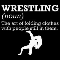 Funny Definition Wrestling Wrestler Cooling Performance Crew T-Shirt
