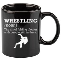 Funny Definition Wrestling Wrestler 11oz C Handle Ceramic Mug
