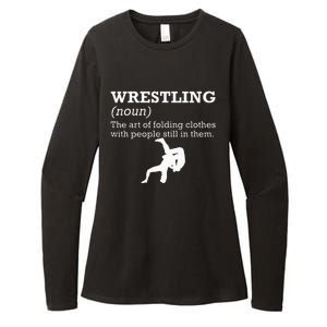 Funny Definition Wrestling Wrestler Womens CVC Long Sleeve Shirt