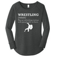 Funny Definition Wrestling Wrestler Women's Perfect Tri Tunic Long Sleeve Shirt