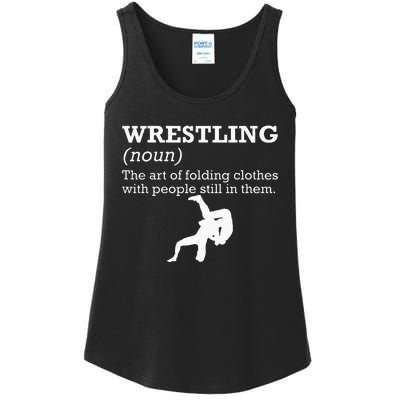 Funny Definition Wrestling Wrestler Ladies Essential Tank