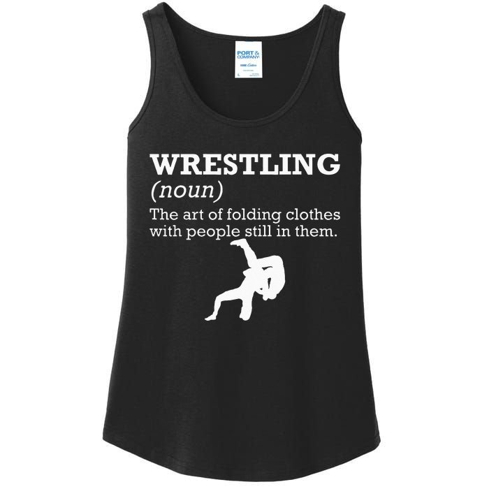 Funny Definition Wrestling Wrestler Ladies Essential Tank