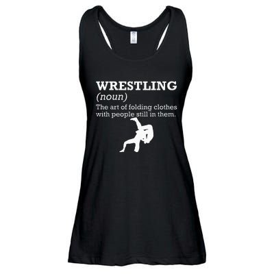 Funny Definition Wrestling Wrestler Ladies Essential Flowy Tank