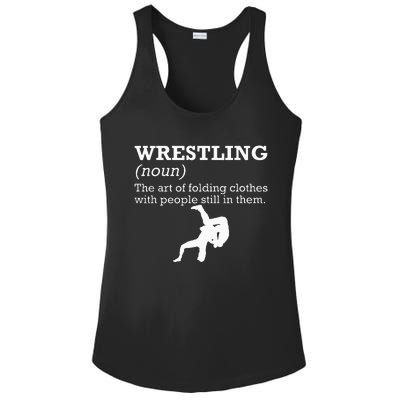 Funny Definition Wrestling Wrestler Ladies PosiCharge Competitor Racerback Tank