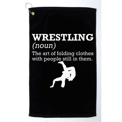 Funny Definition Wrestling Wrestler Golf Towel