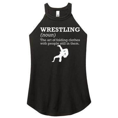 Funny Definition Wrestling Wrestler Women's Perfect Tri Rocker Tank