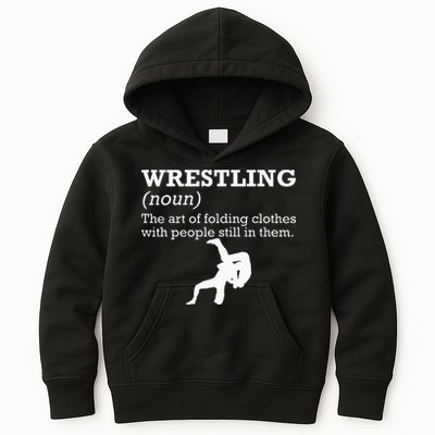 Funny Definition Wrestling Wrestler Kids Hoodie