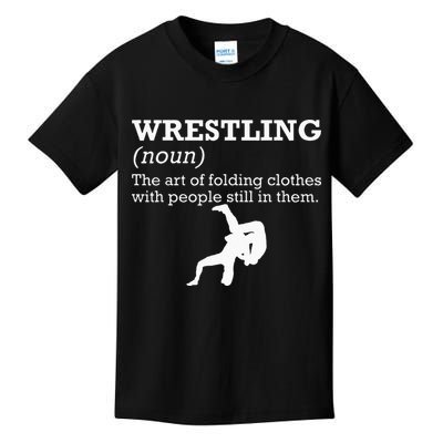 Funny Definition Wrestling Wrestler Kids T-Shirt