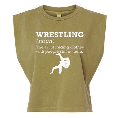 Funny Definition Wrestling Wrestler Garment-Dyed Women's Muscle Tee