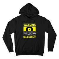 Father's Day Warning May Spontaneously Talking Billiards Gift For Dad Hoodie