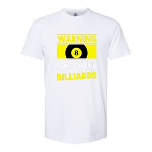 Father's Day Warning May Spontaneously Talking Billiards Gift For Dad Softstyle CVC T-Shirt