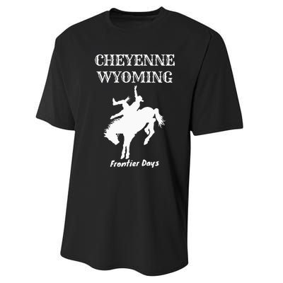 Frontier Days Western Rodeo Cheyenne Wyoming Bronc Performance Sprint T-Shirt