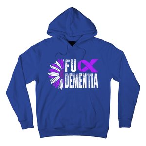 Fuck Detia Warrior Support Alzheimer's Awareness Ribbon Cute Gift Hoodie