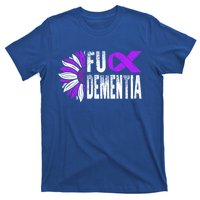 Fuck Detia Warrior Support Alzheimer's Awareness Ribbon Cute Gift T-Shirt