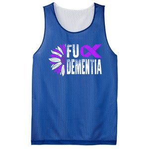 Fuck Detia Warrior Support Alzheimer's Awareness Ribbon Cute Gift Mesh Reversible Basketball Jersey Tank