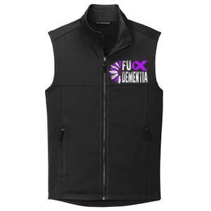 Fuck Detia Warrior Support Alzheimer's Awareness Ribbon Cute Gift Collective Smooth Fleece Vest