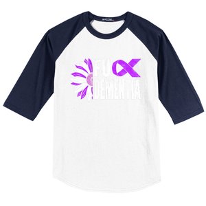 Fuck Detia Warrior Support Alzheimer's Awareness Ribbon Cute Gift Baseball Sleeve Shirt