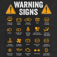 Funny Driving Warning Signs 101 Auto Mechanic Gift Driver Cool Comfort Performance Bucket Hat