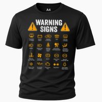 Funny Driving Warning Signs 101 Auto Mechanic Gift Driver Cooling Performance Crew T-Shirt