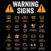 Funny Driving Warning Signs 101 Auto Mechanic Gift Driver Cooling Performance Crew T-Shirt