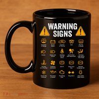 Funny Driving Warning Signs 101 Auto Mechanic Gift Driver 11oz C Handle Ceramic Mug