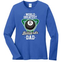 Father's Day World Greates Billiards Dad Gift For Dad Ladies Long Sleeve Shirt